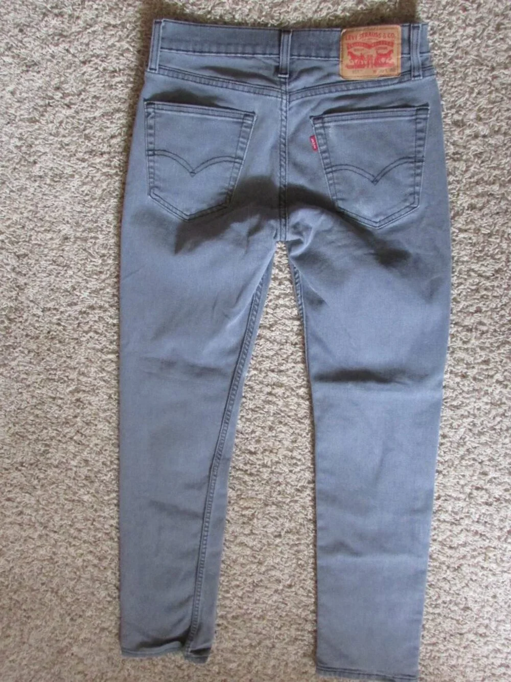 Levi's 511 30X32 Lighter Gray Zip Fly 5 Pocket Jeans EUC straight Leg